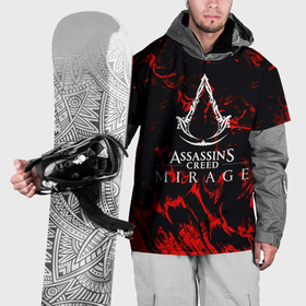 Накидка на куртку 3D с принтом Assassins Creed кровь тамплиеров в Тюмени, 100% полиэстер |  | Тематика изображения на принте: 