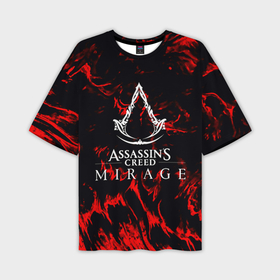 Мужская футболка oversize 3D с принтом Assassins Creed кровь тамплиеров в Санкт-Петербурге,  |  | 