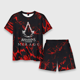 Мужской костюм с шортами 3D с принтом Assassins Creed кровь тамплиеров в Курске,  |  | Тематика изображения на принте: 