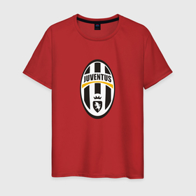 Мужская футболка хлопок с принтом Juventus sport fc в Екатеринбурге, 100% хлопок | прямой крой, круглый вырез горловины, длина до линии бедер, слегка спущенное плечо. | 