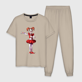 Мужская пижама хлопок с принтом Цирковая Малышка представляет в Курске, 100% хлопок | брюки и футболка прямого кроя, без карманов, на брюках мягкая резинка на поясе и по низу штанин
 | 