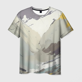 Мужская футболка 3D с принтом Цвета прованса в Курске, 100% полиэфир | прямой крой, круглый вырез горловины, длина до линии бедер | 