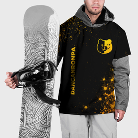 Накидка на куртку 3D с принтом Danganronpa   gold gradient: надпись, символ в Белгороде, 100% полиэстер |  | Тематика изображения на принте: 