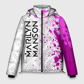 Мужская зимняя куртка 3D с принтом Marilyn Manson rock legends: по вертикали в Новосибирске, верх — 100% полиэстер; подкладка — 100% полиэстер; утеплитель — 100% полиэстер | длина ниже бедра, свободный силуэт Оверсайз. Есть воротник-стойка, отстегивающийся капюшон и ветрозащитная планка. 

Боковые карманы с листочкой на кнопках и внутренний карман на молнии. | 