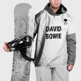 Накидка на куртку 3D с принтом David Bowie glitch на светлом фоне: символ сверху в Курске, 100% полиэстер |  | 