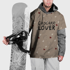 Накидка на куртку 3D с принтом Любитель капкейков , 100% полиэстер |  | Тематика изображения на принте: 