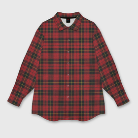 Мужская рубашка oversize 3D с принтом Pajama pattern red в Петрозаводске,  |  | Тематика изображения на принте: 