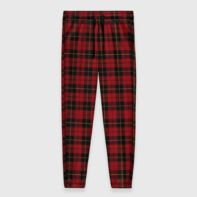 Женские брюки 3D с принтом Pajama pattern red в Петрозаводске, полиэстер 100% | прямой крой, два кармана без застежек по бокам, с мягкой трикотажной резинкой на поясе и по низу штанин. В поясе для дополнительного комфорта — широкие завязки | 