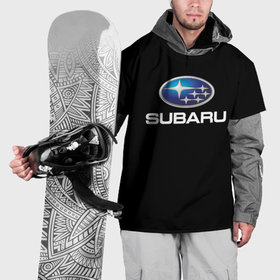 Накидка на куртку 3D с принтом Subaru sport auto car , 100% полиэстер |  | 