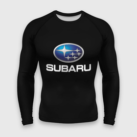 Мужской рашгард 3D с принтом Subaru sport auto car в Екатеринбурге,  |  | 