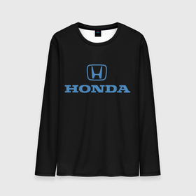 Мужской лонгслив 3D с принтом Honda sport japan в Тюмени, 100% полиэстер | длинные рукава, круглый вырез горловины, полуприлегающий силуэт | 