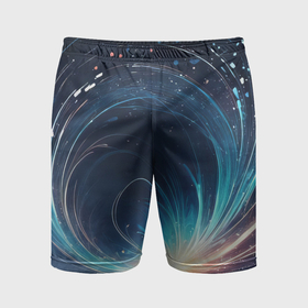 Мужские шорты спортивные с принтом Космический абстрактный узор   нейросеть ,  |  | Тематика изображения на принте: 