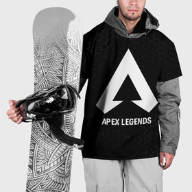 Накидка на куртку 3D с принтом Apex Legends glitch на темном фоне в Санкт-Петербурге, 100% полиэстер |  | Тематика изображения на принте: 