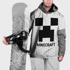 Накидка на куртку 3D с принтом Minecraft glitch на светлом фоне , 100% полиэстер |  | 