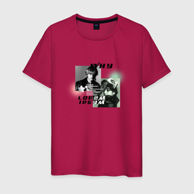 Мужская футболка хлопок с принтом Ким Тэхен маллет в Петрозаводске, 100% хлопок | прямой крой, круглый вырез горловины, длина до линии бедер, слегка спущенное плечо. | 