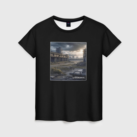 Женская футболка 3D с принтом Apocalypse в Курске, 100% полиэфир ( синтетическое хлопкоподобное полотно) | прямой крой, круглый вырез горловины, длина до линии бедер | 