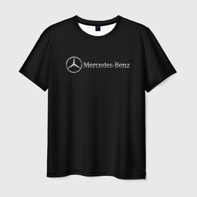 Мужская футболка 3D с принтом Mercedes benz sport germany в Санкт-Петербурге, 100% полиэфир | прямой крой, круглый вырез горловины, длина до линии бедер | 
