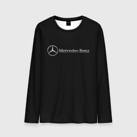 Мужской лонгслив 3D с принтом Mercedes benz sport germany в Курске, 100% полиэстер | длинные рукава, круглый вырез горловины, полуприлегающий силуэт | 
