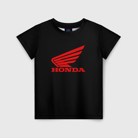 Детская футболка 3D с принтом Honda sportcar в Тюмени, 100% гипоаллергенный полиэфир | прямой крой, круглый вырез горловины, длина до линии бедер, чуть спущенное плечо, ткань немного тянется | Тематика изображения на принте: 