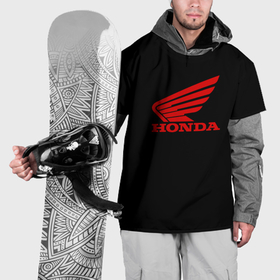 Накидка на куртку 3D с принтом Honda sportcar в Тюмени, 100% полиэстер |  | Тематика изображения на принте: 