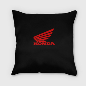 Подушка 3D с принтом Honda sportcar в Курске, наволочка – 100% полиэстер, наполнитель – холлофайбер (легкий наполнитель, не вызывает аллергию). | состоит из подушки и наволочки. Наволочка на молнии, легко снимается для стирки | 
