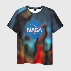 Мужская футболка 3D с принтом Nasa space star collection в Курске, 100% полиэфир | прямой крой, круглый вырез горловины, длина до линии бедер | Тематика изображения на принте: 