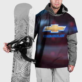 Накидка на куртку 3D с принтом Chevrolet sport auto brend , 100% полиэстер |  | Тематика изображения на принте: 