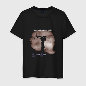 Мужская футболка хлопок с принтом Depeche Mode   Walking In My Shoes в Санкт-Петербурге, 100% хлопок | прямой крой, круглый вырез горловины, длина до линии бедер, слегка спущенное плечо. | Тематика изображения на принте: 
