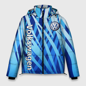 Мужская зимняя куртка 3D с принтом Volkswagen   синий камуфляж в Екатеринбурге, верх — 100% полиэстер; подкладка — 100% полиэстер; утеплитель — 100% полиэстер | длина ниже бедра, свободный силуэт Оверсайз. Есть воротник-стойка, отстегивающийся капюшон и ветрозащитная планка. 

Боковые карманы с листочкой на кнопках и внутренний карман на молнии. | Тематика изображения на принте: 