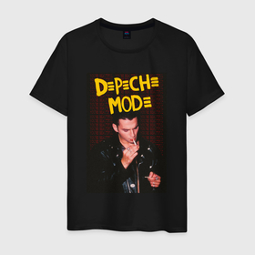 Мужская футболка хлопок с принтом Depeche Mode Dave в Санкт-Петербурге, 100% хлопок | прямой крой, круглый вырез горловины, длина до линии бедер, слегка спущенное плечо. | 
