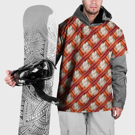 Накидка на куртку 3D с принтом Вязание крючком пряжа в Новосибирске, 100% полиэстер |  | Тематика изображения на принте: 