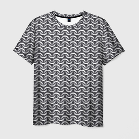 Мужская футболка 3D с принтом Кольчуга   доспехи   броня в Кировске, 100% полиэфир | прямой крой, круглый вырез горловины, длина до линии бедер | 