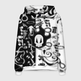 Мужская толстовка 3D с принтом Bleach logo blur anime black , 100% полиэстер | двухслойный капюшон со шнурком для регулировки, мягкие манжеты на рукавах и по низу толстовки, спереди карман-кенгуру с мягким внутренним слоем. | Тематика изображения на принте: 