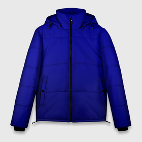 Мужская зимняя куртка 3D с принтом Сумеречный синий градиент в Кировске, верх — 100% полиэстер; подкладка — 100% полиэстер; утеплитель — 100% полиэстер | длина ниже бедра, свободный силуэт Оверсайз. Есть воротник-стойка, отстегивающийся капюшон и ветрозащитная планка. 

Боковые карманы с листочкой на кнопках и внутренний карман на молнии. | 