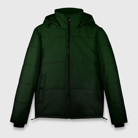 Мужская зимняя куртка 3D с принтом Тёмный лесной зелёный градиент в Новосибирске, верх — 100% полиэстер; подкладка — 100% полиэстер; утеплитель — 100% полиэстер | длина ниже бедра, свободный силуэт Оверсайз. Есть воротник-стойка, отстегивающийся капюшон и ветрозащитная планка. 

Боковые карманы с листочкой на кнопках и внутренний карман на молнии. | Тематика изображения на принте: 