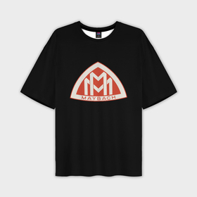 Мужская футболка oversize 3D с принтом Maybach logo в Белгороде,  |  | Тематика изображения на принте: 