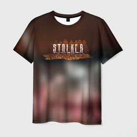 Мужская футболка 3D с принтом Stalker припять зона в Кировске, 100% полиэфир | прямой крой, круглый вырез горловины, длина до линии бедер | 