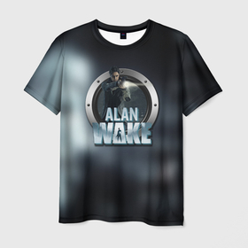 Мужская футболка 3D с принтом Алан Вейк 2 в Курске, 100% полиэфир | прямой крой, круглый вырез горловины, длина до линии бедер | 