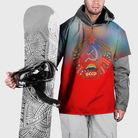 Накидка на куртку 3D с принтом Belarus ussr , 100% полиэстер |  | Тематика изображения на принте: 
