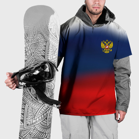 Накидка на куртку 3D с принтом Символика России герб , 100% полиэстер |  | Тематика изображения на принте: 