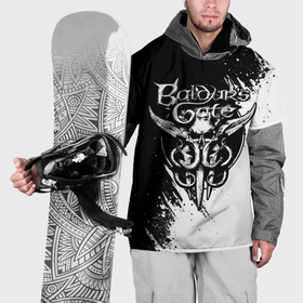 Накидка на куртку 3D с принтом Baldurs gate 3   белая краска в Екатеринбурге, 100% полиэстер |  | 