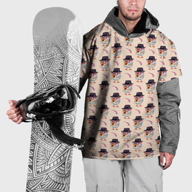 Накидка на куртку 3D с принтом Петушок и веточка ягод в Петрозаводске, 100% полиэстер |  | Тематика изображения на принте: 