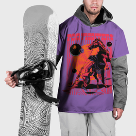 Накидка на куртку 3D с принтом Foo Fighters: Skeleton в Кировске, 100% полиэстер |  | Тематика изображения на принте: 