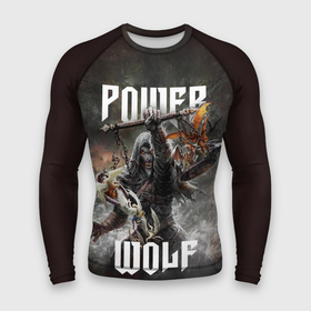Мужской рашгард 3D с принтом Powerwolf: werewolf в Кировске,  |  | Тематика изображения на принте: 