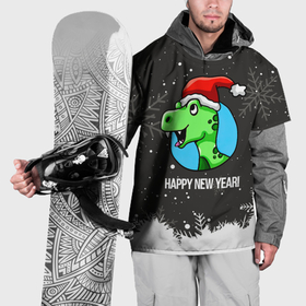 Накидка на куртку 3D с принтом Happy  new year 2024 в Санкт-Петербурге, 100% полиэстер |  | 