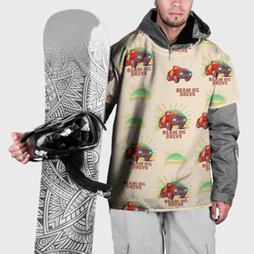 Накидка на куртку 3D с принтом Машина ретро в Белгороде, 100% полиэстер |  | 
