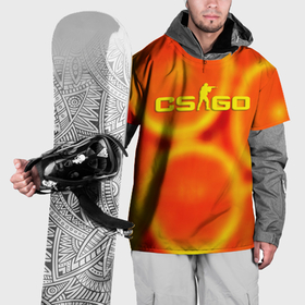 Накидка на куртку 3D с принтом Counter Strike апельсин в Тюмени, 100% полиэстер |  | 
