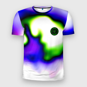 Мужская футболка 3D Slim с принтом Razer toxic в Екатеринбурге, 100% полиэстер с улучшенными характеристиками | приталенный силуэт, круглая горловина, широкие плечи, сужается к линии бедра | Тематика изображения на принте: 