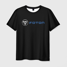 Мужская футболка 3D с принтом Foton sport , 100% полиэфир | прямой крой, круглый вырез горловины, длина до линии бедер | 