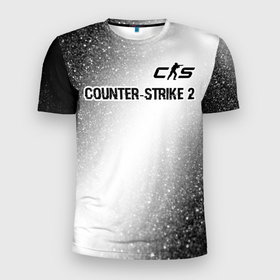 Мужская футболка 3D Slim с принтом Counter Strike 2 glitch на светлом фоне: символ сверху в городе Новоалтайск, 100% полиэстер с улучшенными характеристиками | приталенный силуэт, круглая горловина, широкие плечи, сужается к линии бедра | 
